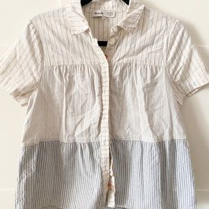 Madewell peplum button down